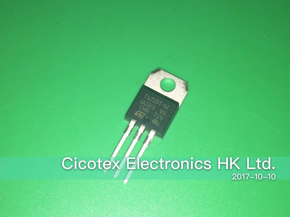 10 шт./лот T1210T-6I-220 T 1210 T-6I TRIAC SENS ворота 600V 12A TO220AB T1210T-61 |