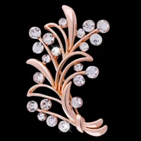 2020 new high grade female brooch europe and the united states popular pin simple joker brooch crystal clasp pin accessories