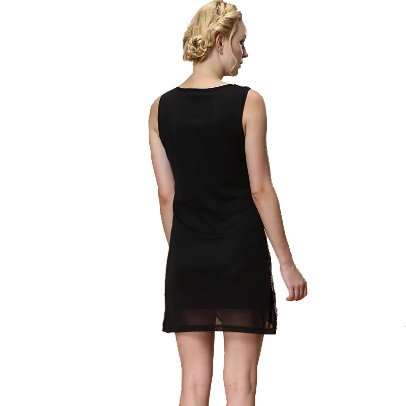 Женское платье-туника с блестками BLINGSTORY летнее свободное платье большого