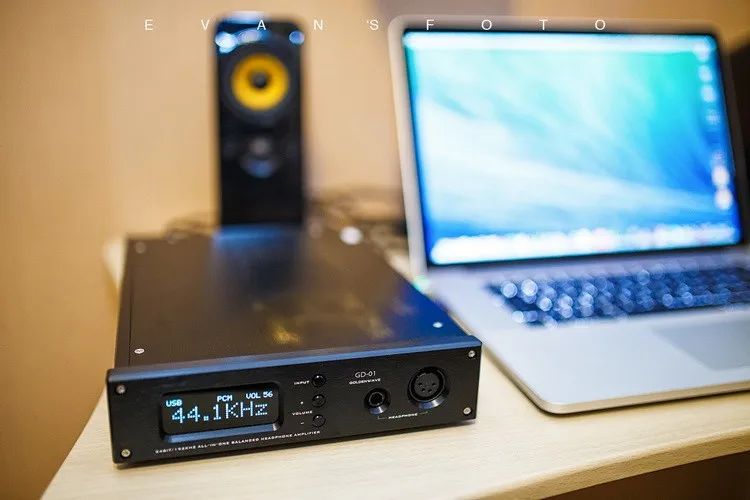 

R-003 GoldenWave GD-01 GD01 DAC Hifi Music Full balance DSD64 Decoder AK4390 AK4118 FIFO DAC AMP Integrated Headphone Amplifier