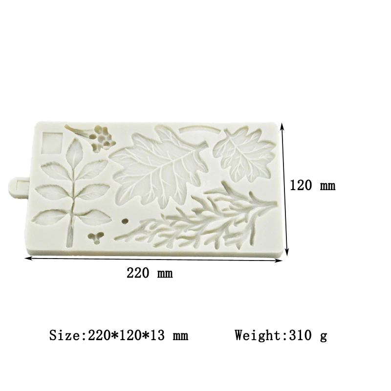 SHENHONG 3D Mulberry Leaves Silicone Fondant Molds Mold Cake Decoration Tools Sugar Craft Candle Moulds DIY | Дом и сад