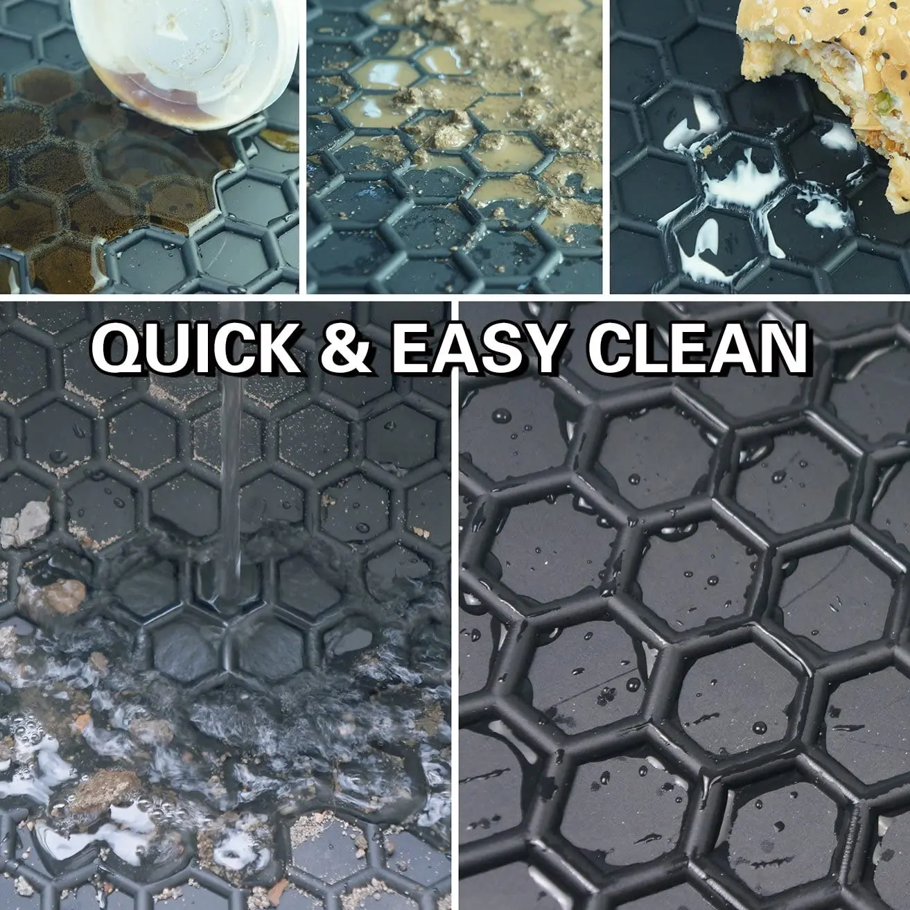 Chuang Qian Front &amp Rear Car Floor Mats for Jeep Renegade 2015 - 2019 Heavy Duty Rubber Liner Set |