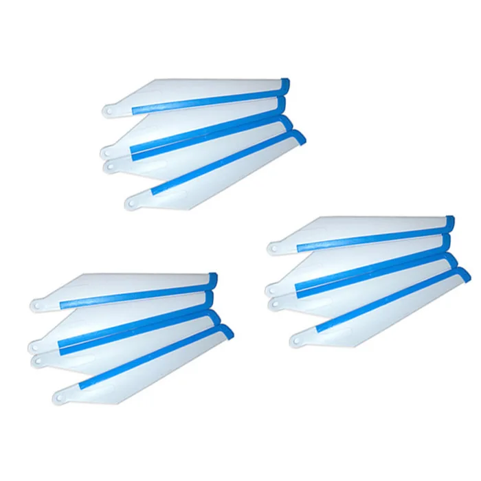 

12PCS Double Horse Remote Control Aircraft Accessories Blades Helicopter Parts 9060-04 Main Blade About 22.2CM Hole 0.6CM