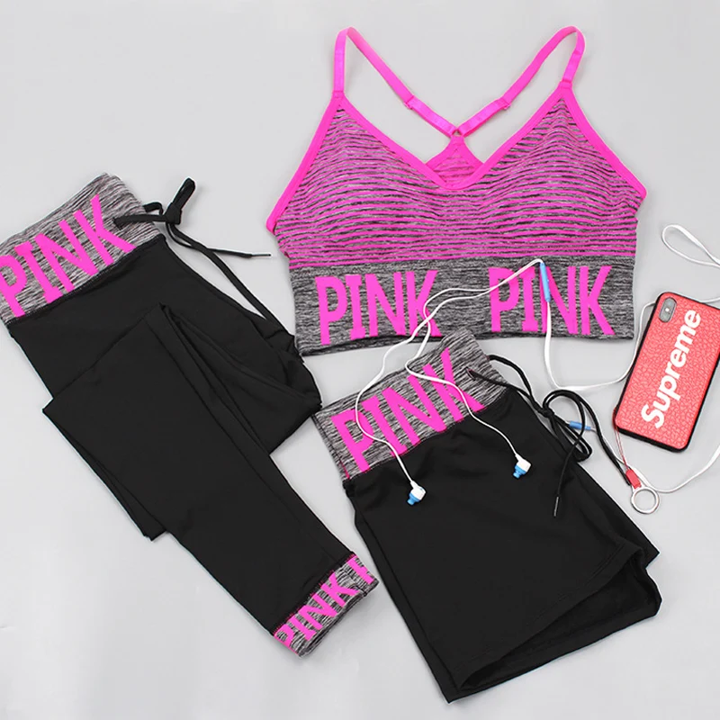 Бесшовный комплект для йоги, женский спортивный костюм с надписью, спортивная одежда для женщин, для фитнеса, пуш-ап, бюстгальтер+ шорты для спортзала, женская одежда для бега и тренировок