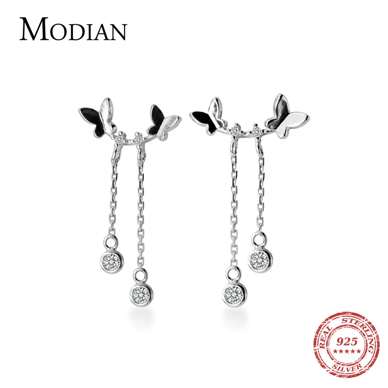 Modian Лидер продаж Подлинная 925 браслеты бабочки из серебра высшей пробы бабочка