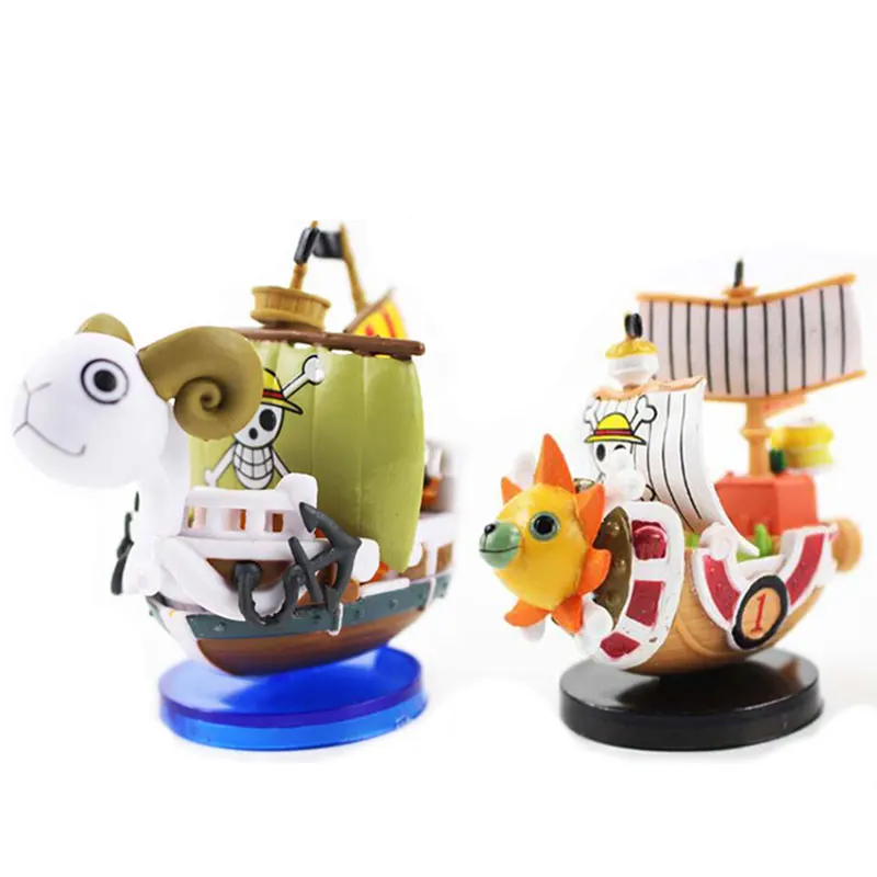 

Japanese Anime Pirate Ship Figures Of Thousand Miles Sunshine One Piece Meri Sonny Model Mini Doll Boat Collection Toy Boy Gift