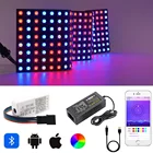 Светодиодный панельный экран WS2812B, 8*8 16*16 8*32 пикселей, Модуль светильник W2812 с Bluetooth-контроллером SP110E, индивидуально адресуемый, 5 В