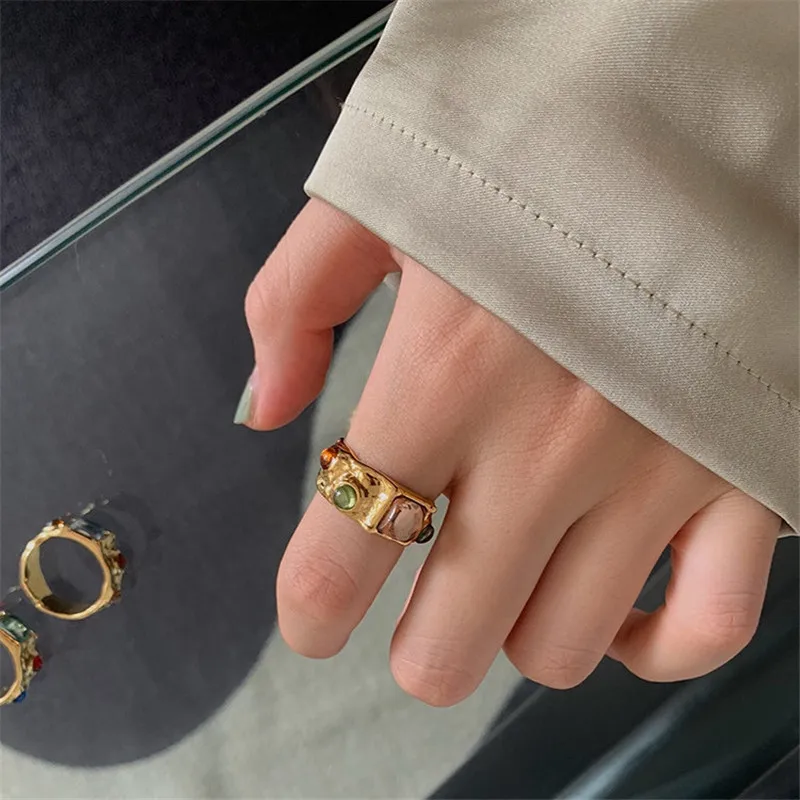 Корейское высокорекомендуемое винтажное персонализированное кольцо на