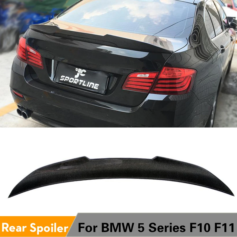 Задний спойлер для BMW 5 Series F10 Base Sedan M Sport M5 F11 2010 2019 карбоновое волокно задняя крышка