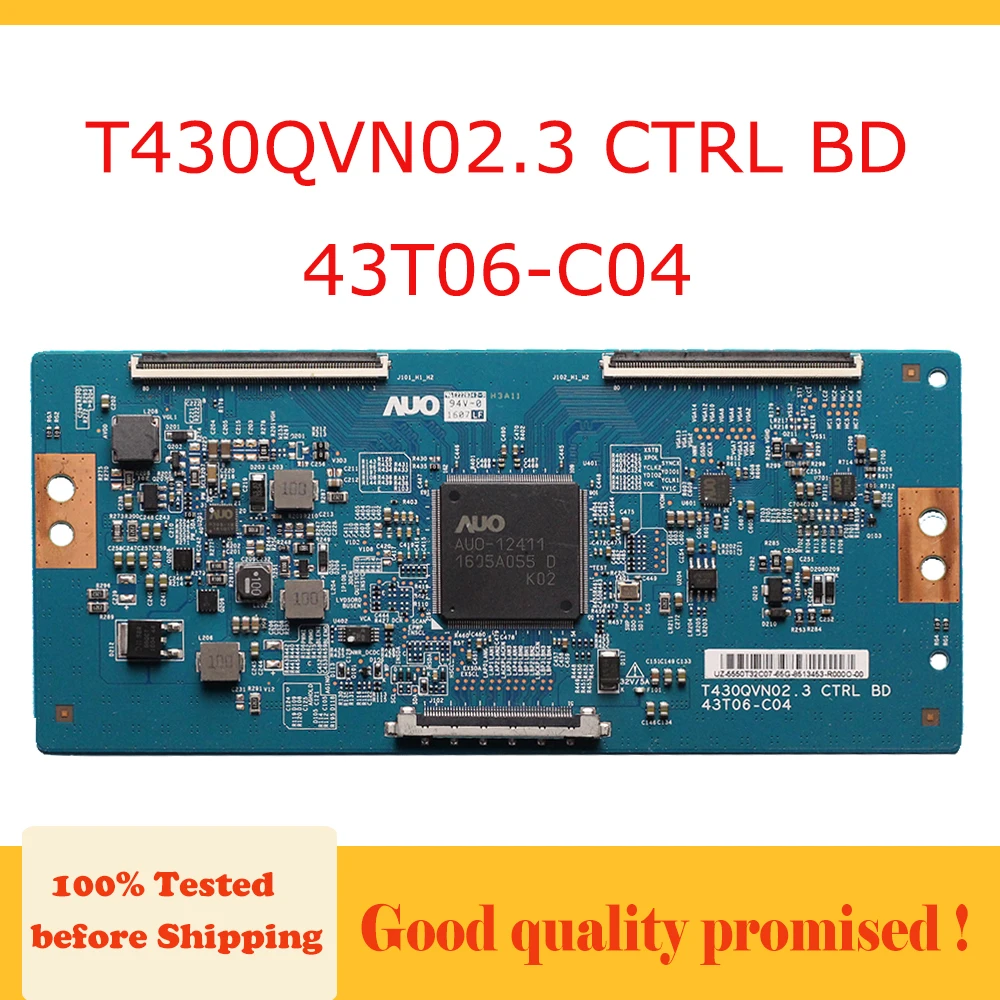 Плата tcon T430QVN02.3 CTRL BD 43T06 C04 схема протестирована на замену материнской платы