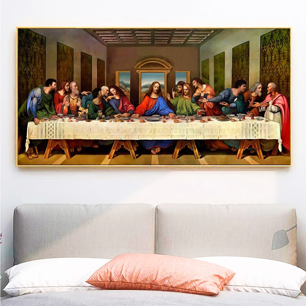 

5D Diy Square&Round Diamond Painting The Last Supper Crystal Diamond Painting Jesus Mosaic Cross Stitch Home Decoration YR-151