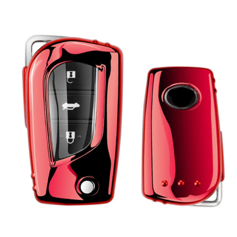 Модный мягкий защитный чехол из ТПУ для автомобильных ключей с полным покрытием
