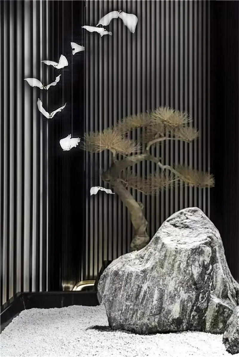 Светодиодный светильник для дома люстра летающих птиц офисный магазин отель