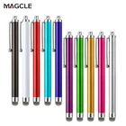 10 шт.лот универсальный металлический стилус для сенсорного экрана для всех планшетов Ipad Apple Samsung емкостный экран с зажимом