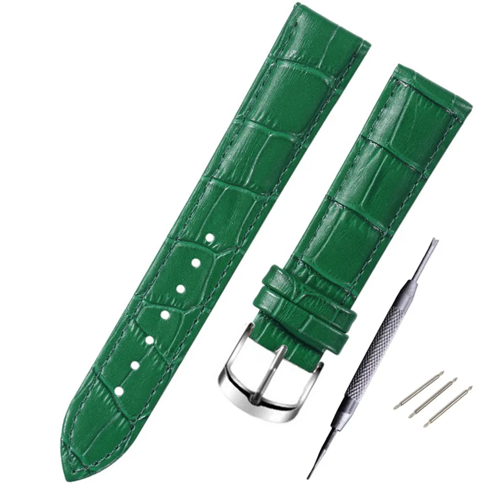 Watch Band Genuine Leather straps Watchbands 12mm 14mm 15mm 16mm 17mm 18mm 19mm 20mm watch accessories men Belt band