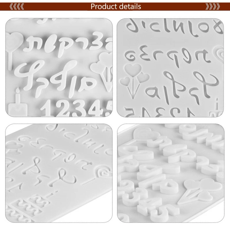 

Chocolate Mold Digital Mold Biscuit Baking Utensils (random Colors) Baking Mold Hebrew Arabic Numerals Israeli Text Shape