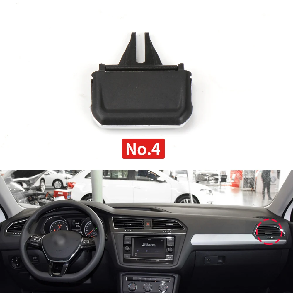 Автомобильный переключатель кондиционера A/C, выходная карта, зажим, удлинитель направления ветра для Volkswagen VW TIGUAN 2017-2021