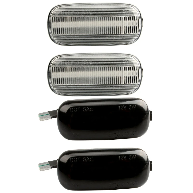 

2Pcs Waterproof Car Indicator Light Dynamic Flowing Side Marker Light for A3 S3