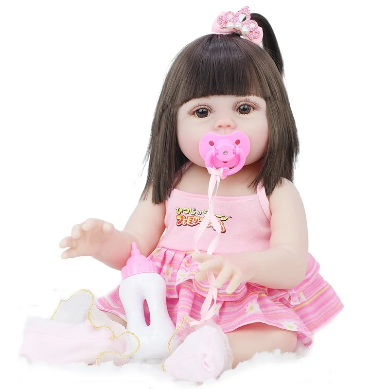 

Bebe Reborn Doll All silicone Simulation Baby 53cm Can Drink Water Children's Toys Gifts Cross-border Wholesale