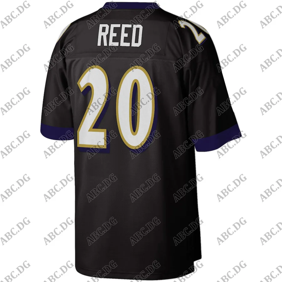 

Customized Stitch American Football Jersey Men Women Kid Youth Baltimore Ed Reed Mitchell & Ness Black Legacy Replica Jersey