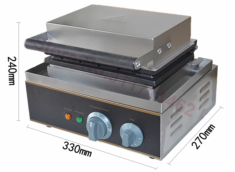 Comprare 110V/220V Macchina Per Muffin Elettrica Commerciale Waffle Salsiccia Maker Croccante Hot Dog Francese Lecca Lecca Lecca Teglia Da Forno Griglia