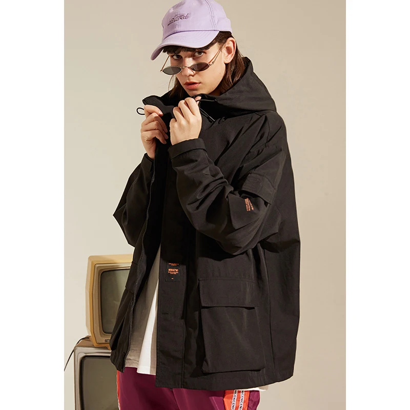 Куртка в стиле сафари для мужчин и женщин Новинка осени 2019 ветрозащитная