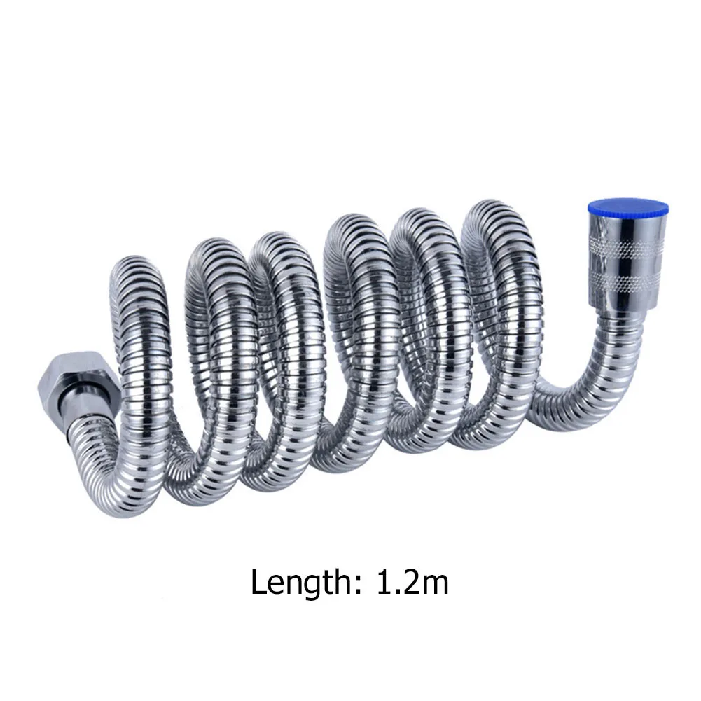 

1.2m Shower Hose Stainless Steel Head Flexible Spring Explosion-proof Water Plumbing Hose Shower Pipe Bathroom Accessories