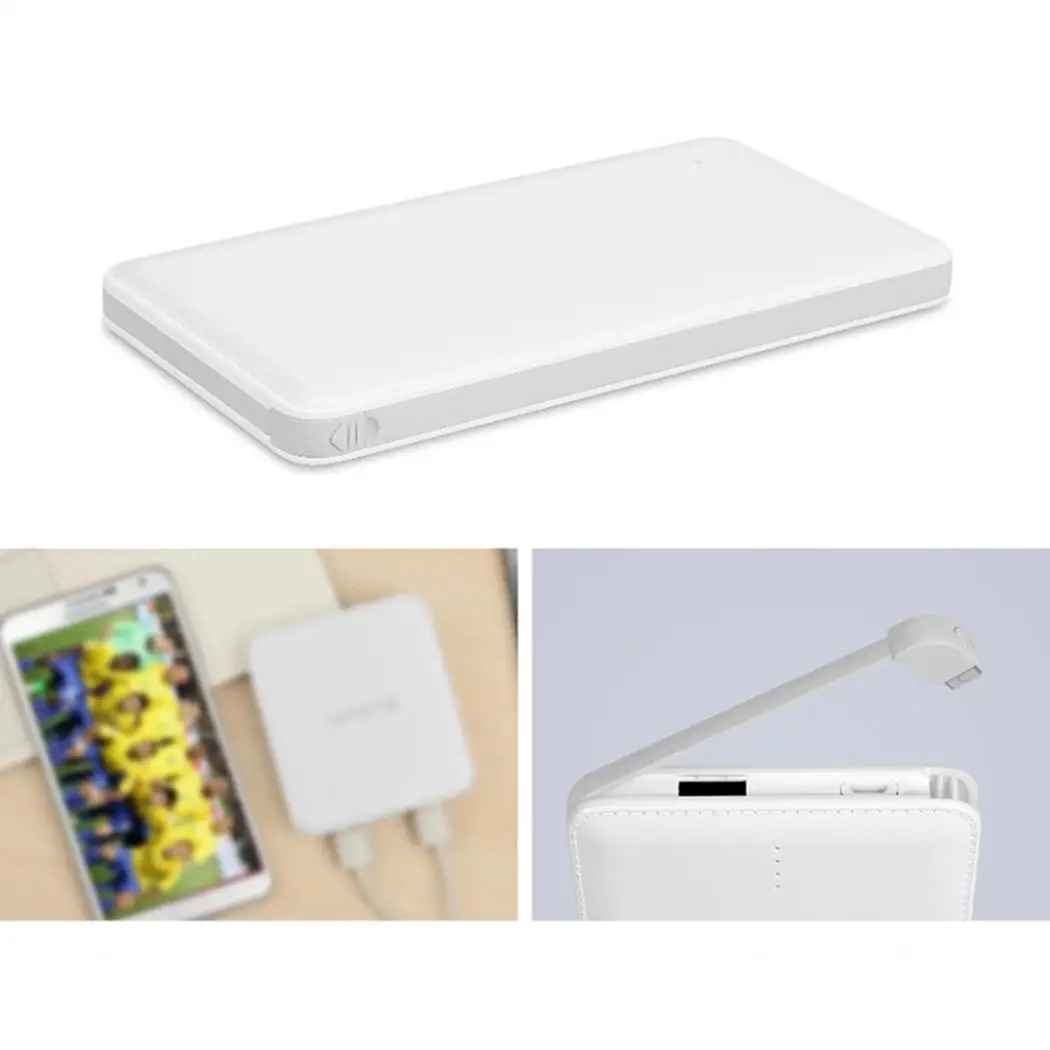 Портативное зарядное устройство 20000 мАч для iPhone samsung Xiaomi Mi зарядка с usb-кабелем внешний аккумулятор дропшиппинг