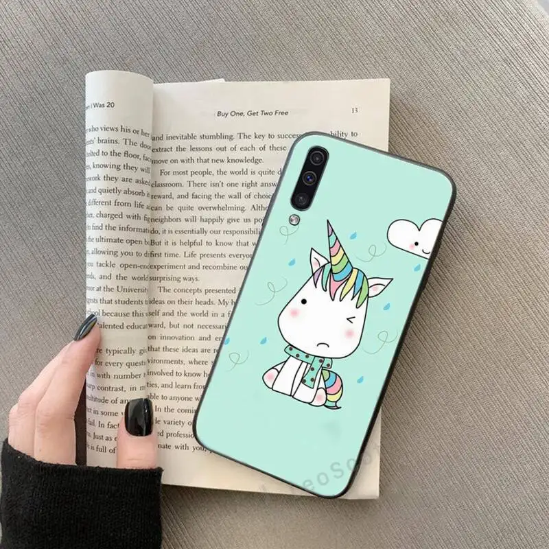 

Cute Rainbow Unicorn cartoon Phone Case For Samsung Galaxy M10 20 30 A 40 50 70 71 6S A2 A6 A9 2018 J7 CORE PLUS STAR S10 5G C8