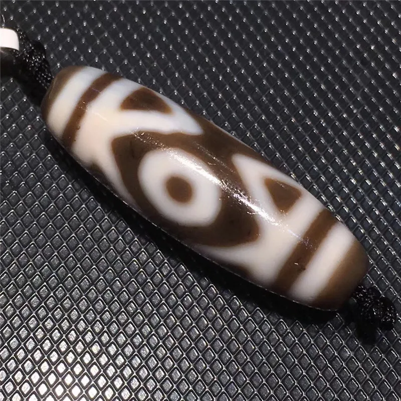 191015-2 фэн-шуй тибетские бусины дзи Ваджра три глаза большой тотемный амулет