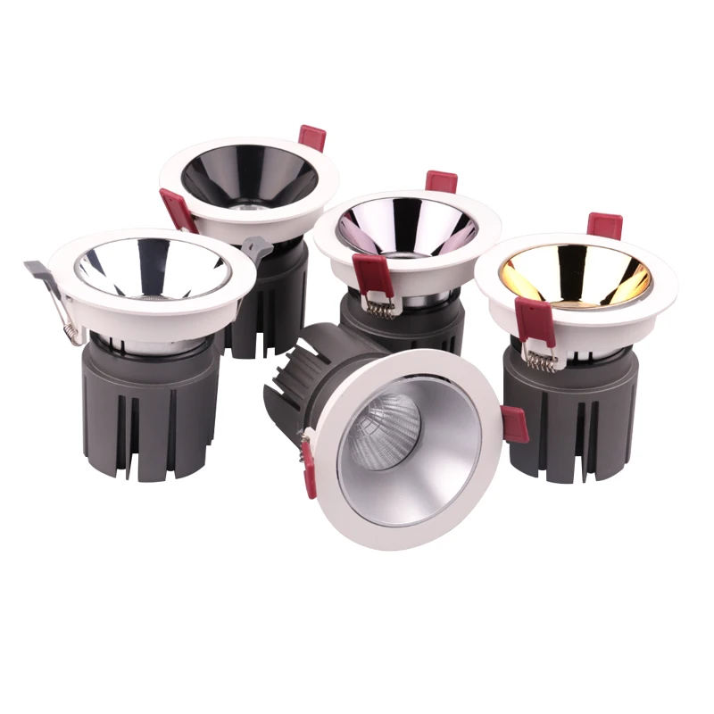 2020 Новый антибликовый светодиодный встраиваемый светильник с регулируемой