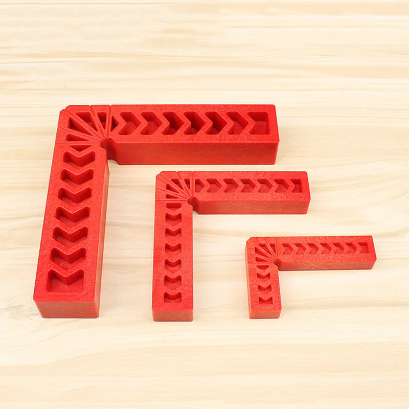 

Red L Shape Corner Clamp 90 Degree Right Angle Miter Corner Fit for Wood Craft