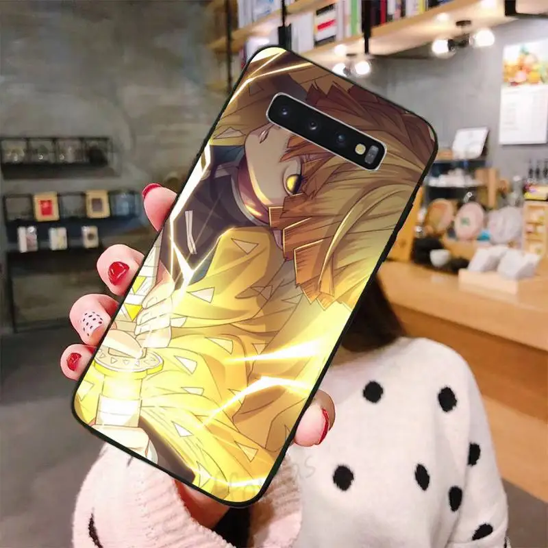 

demon slayer The Blade of Ghost Destruction Phone Case For Samsung A50 A51 A71 A20E A20S S10 S20 S21 S30 Plus ultra 5G M11 shell