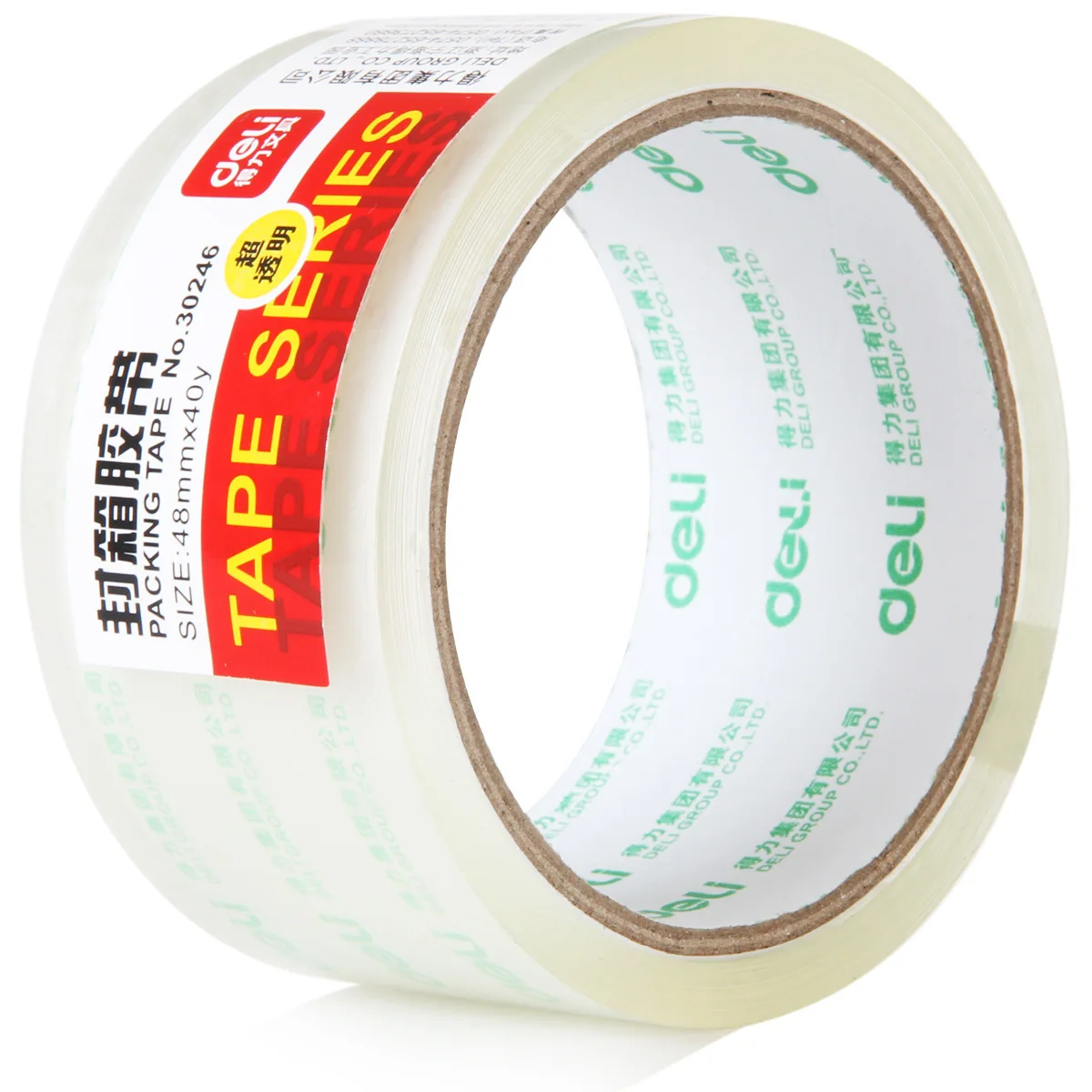 

Deli brand 30246 tape 48yx40mm supermarket packing tape transparent tape packing tape carton sealing tape