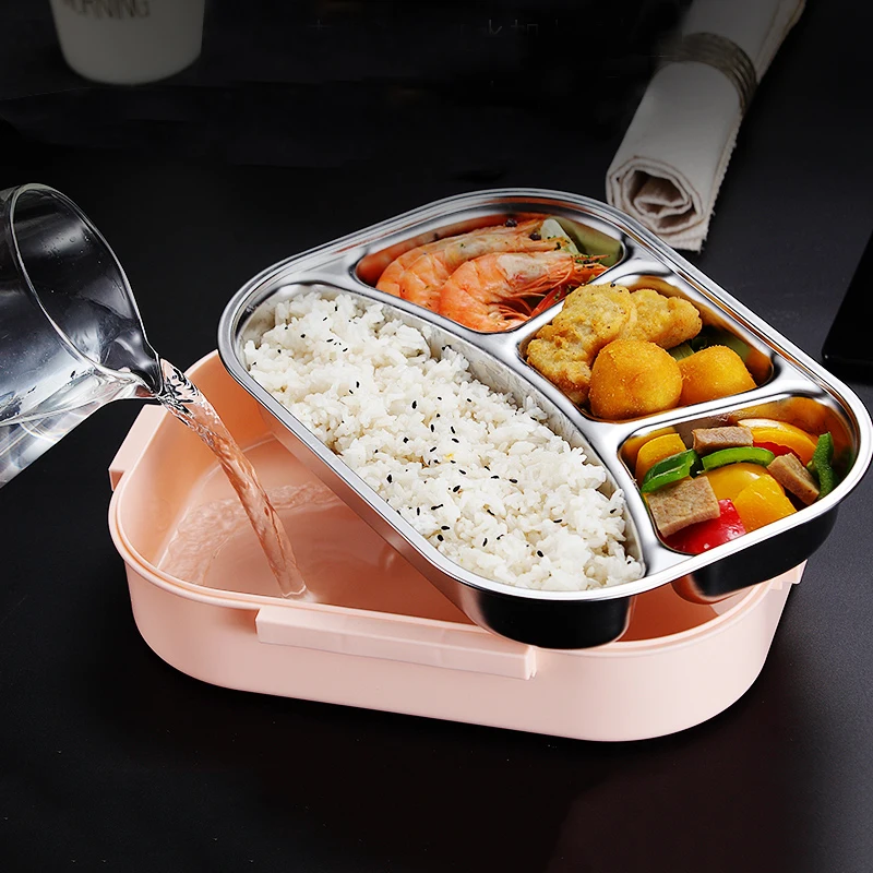 Ланч бокс с подогревом для детей из нержавеющей стали bento термос контейнер