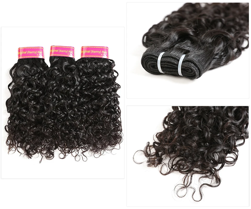 Али queen hair бразильские волнистые 1/3/4 шт. Волосы remy машина двойной уточной нити пряди человеческих волос для Инструменты для завивки волос характер Цвет