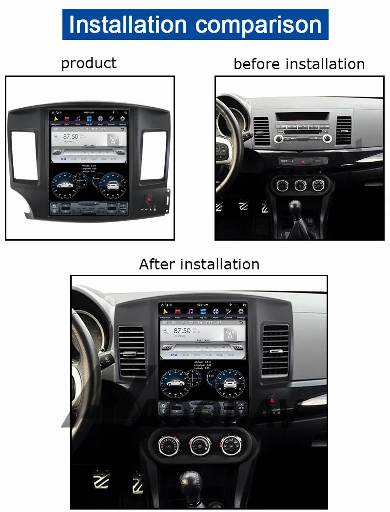 2din Android автомобильный Радио мультимедийный плеер для Mitsubishi Lancer EVO 2007 2016 Стерео