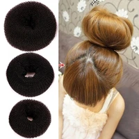 women magic donut ring bun former shaper styler tie updo maker tools everything for hairstyles and braided