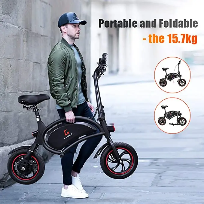 Складной взрослый электровелосипед для мопеда в наличии KUGOO Kirin B1 250 Вт