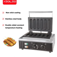 xeoleo electric sausage waffle maker non stick crispy french hot dog lolly stick muffin baking machine