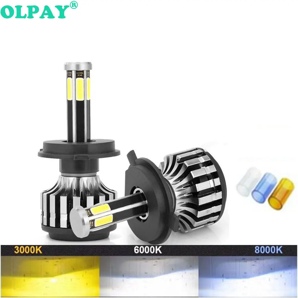 

3D 36pcs COB H1 H4 H7 LED Canbus H3 H8 H11 9005 HB3 9006 HB4 Led Headlight Bulb Car Lights 12000LM 12V 24V 3000K 6000k 8000k