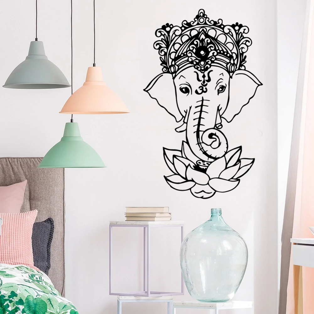 

Divine Religious Elephant Home Decor Pvc Wall Art Decals For Living Room Wall Stickers Bedroom Nursery Decoration Wall Mural