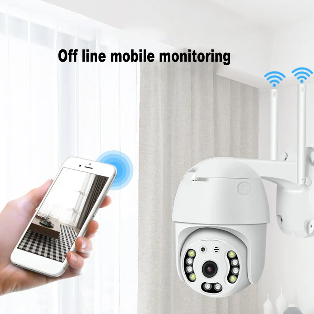 Уличная Ip камера Wifi Cctv Мини Ptz домашней безопасности 360 2mp HD 1080p беспроводная