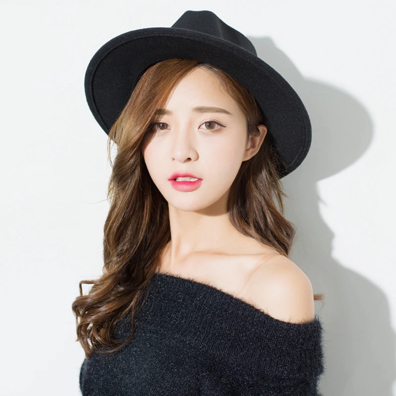 Новая модная шерстяная шляпа ZLD для мужчин и женщин фетровая с широкими