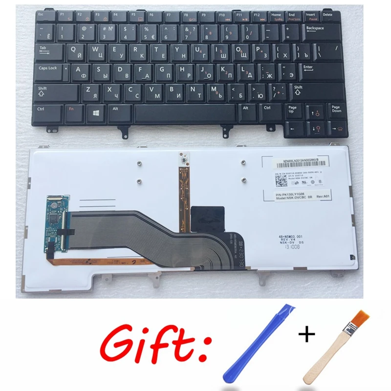 Русский для DELL E6420 E5420 E5430 E6220 E6320 E6330 E6420 E6430 RU с подсветкой клавиатуры ноутбука