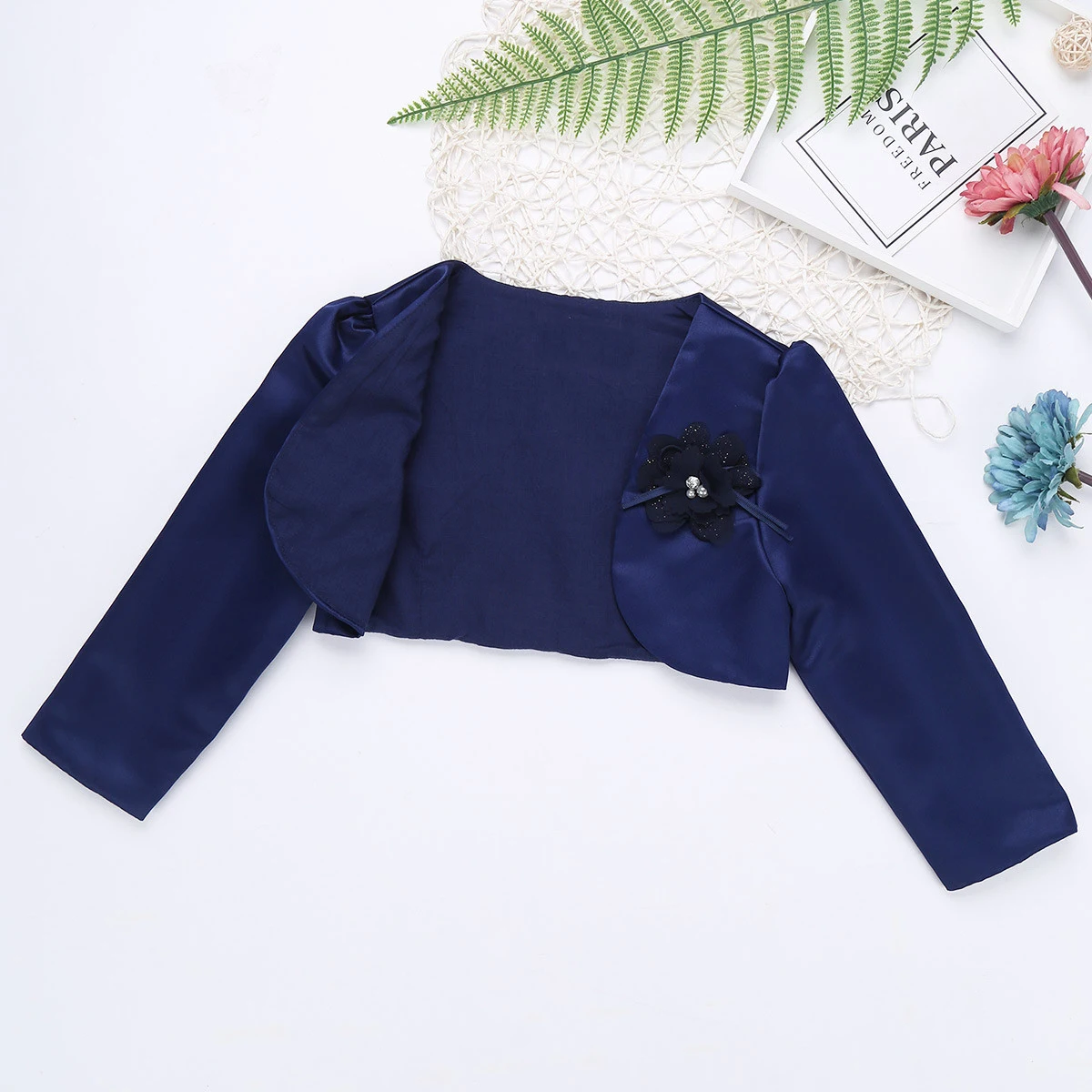 Baby Girls Clothing Kids Long Sleeves Autumn Formal Coats Bolero Jacket Shrug Short Cardigan Sweater Dress Cover Up | Детская одежда и