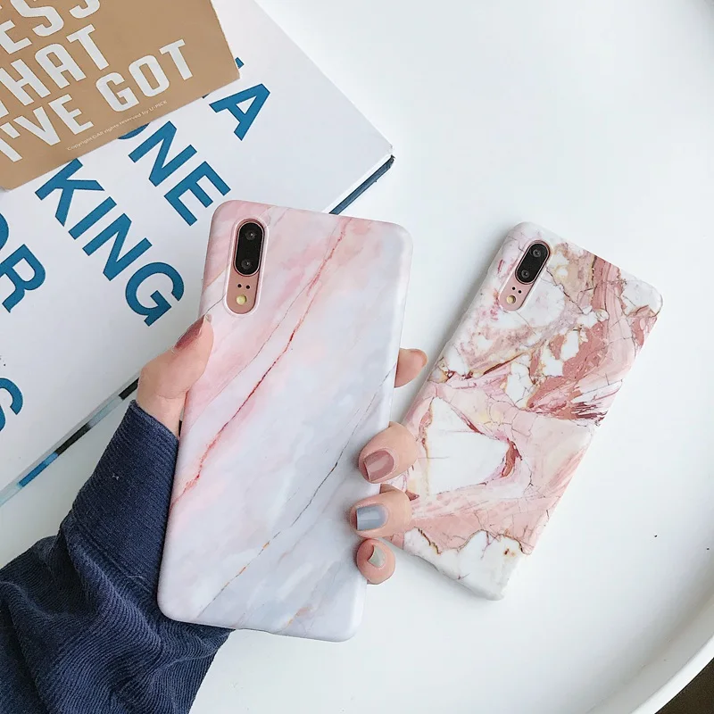 Retro Matte Granite Marble Silicone Case For Huawei P30 P20 Pro P30Pro P20Pro Nova 3 3i Mate 20 Lite P Smart Plus Back Cover |