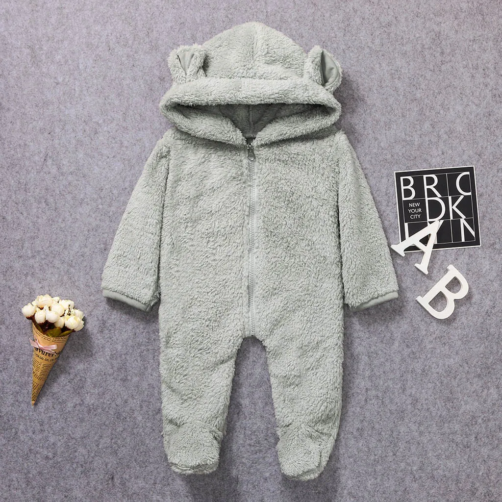 ARLONEET детские мальчики девочки плюшевые и бархатные флисовые комбинезоны с