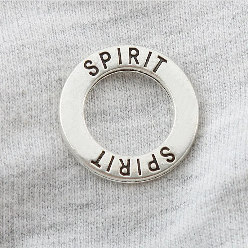 

HAEQIS vintage 19mm Round Spirit Message Alloy Circle exquisite Charms Wholesale 50pcs/lot AAC351