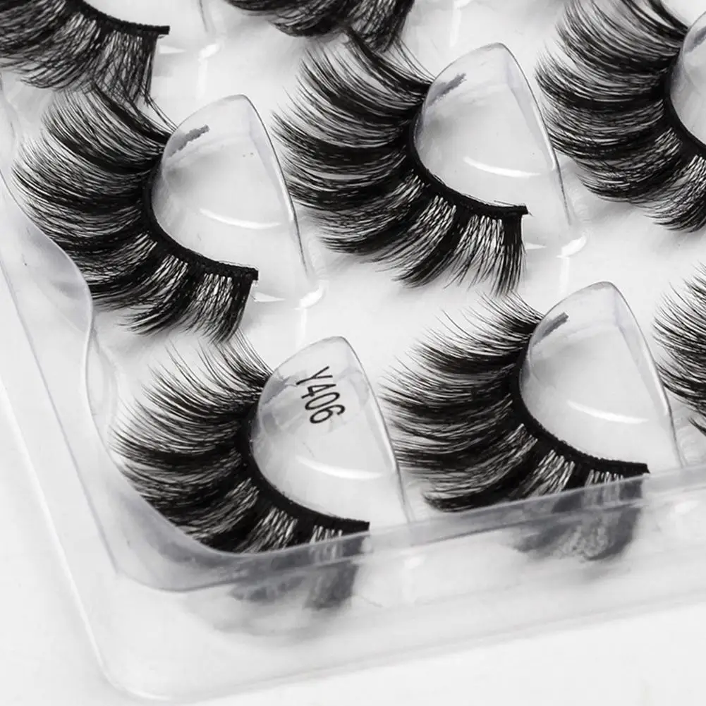 

New 10 Pairs Natural False Eyelashes Fake Lashes Long Makeup For Beauty Extension Mink Eyelash 3d Eyelashes Mink Eyelashes W7K5